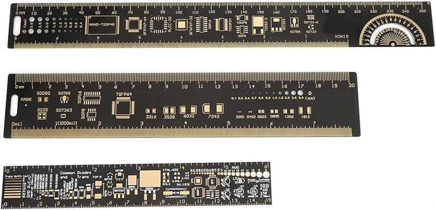 Regla para Electrónica: Medidas precisas para circuitos y dispositivos